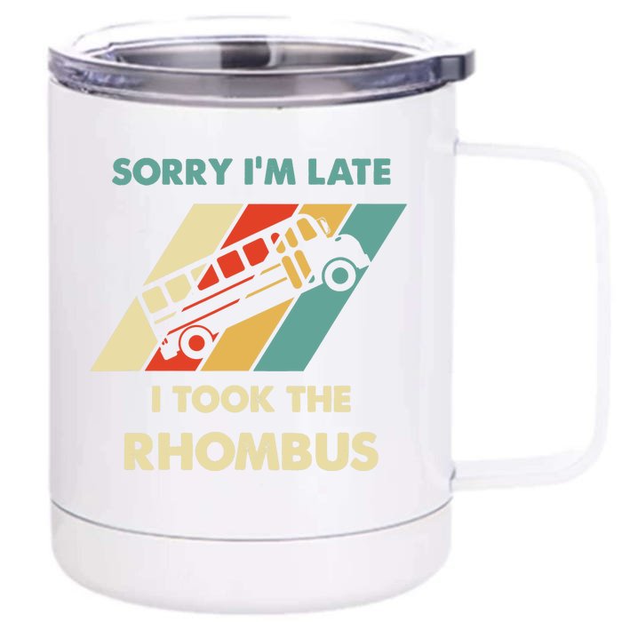 I Took The Rhombus Funny Math Nerd Front & Back 12oz Stainless Steel Tumbler Cup