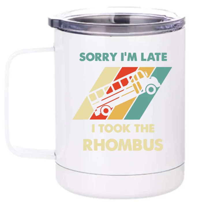 I Took The Rhombus Funny Math Nerd Front & Back 12oz Stainless Steel Tumbler Cup