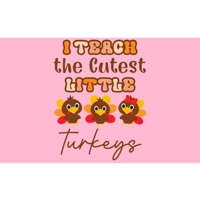 I Teach The Cutest Little Turkeys Teacher Thanksgiving Bumper Sticker