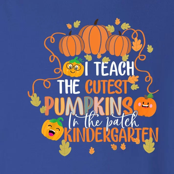 I Teach The Cutest Pumpkins In The Patch Kindergarten Gift Toddler Long Sleeve Shirt