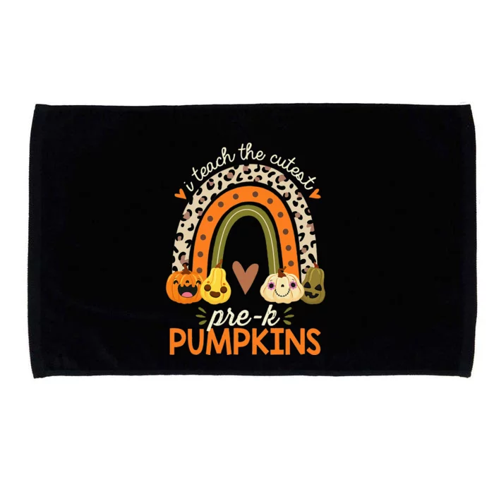 I Teach the Cutest PreK Pumpkin Halloween Preschool Teacher Microfiber Hand Towel