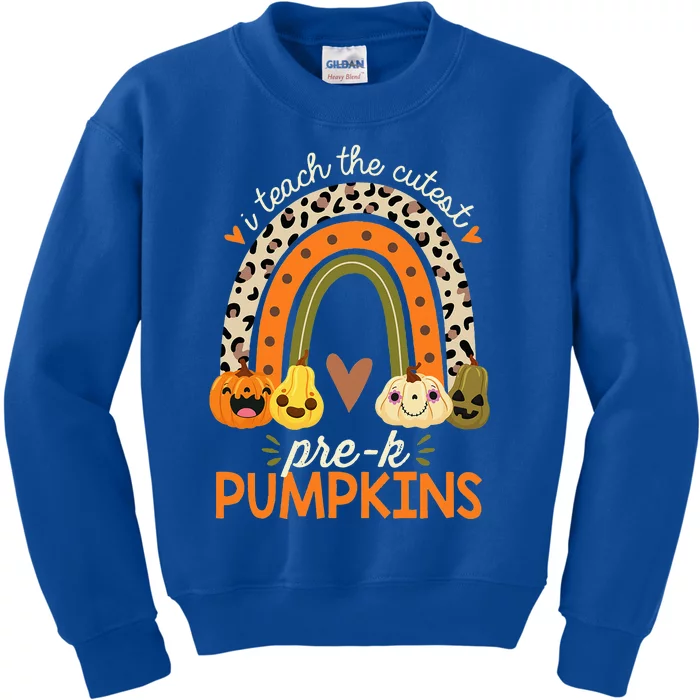 I Teach the Cutest PreK Pumpkin Halloween Preschool Teacher Kids Sweatshirt