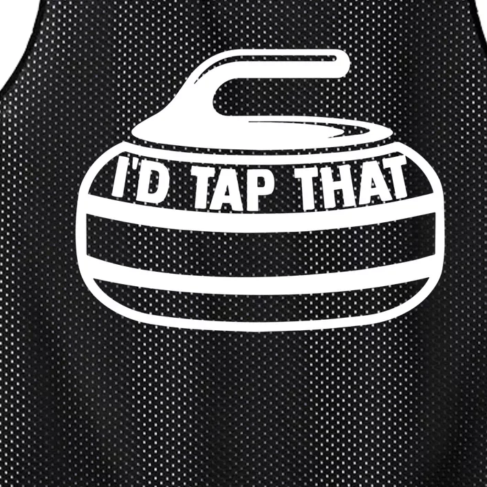 ID Tap That Curling Stone Ice Curling Curler Curling Game Great Gift Mesh Reversible Basketball Jersey Tank