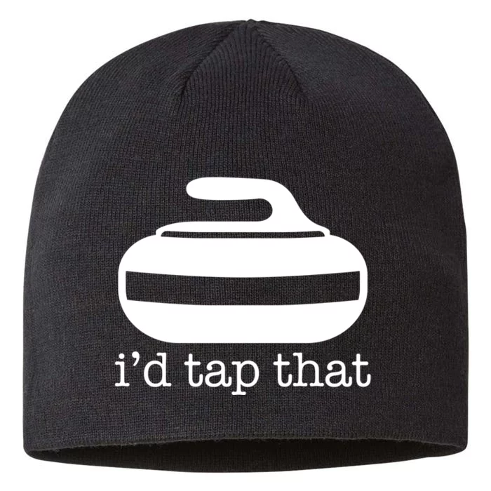 ID Tap That Funny Curling Sport Gift 8 1/2in Sustainable Knit Beanie