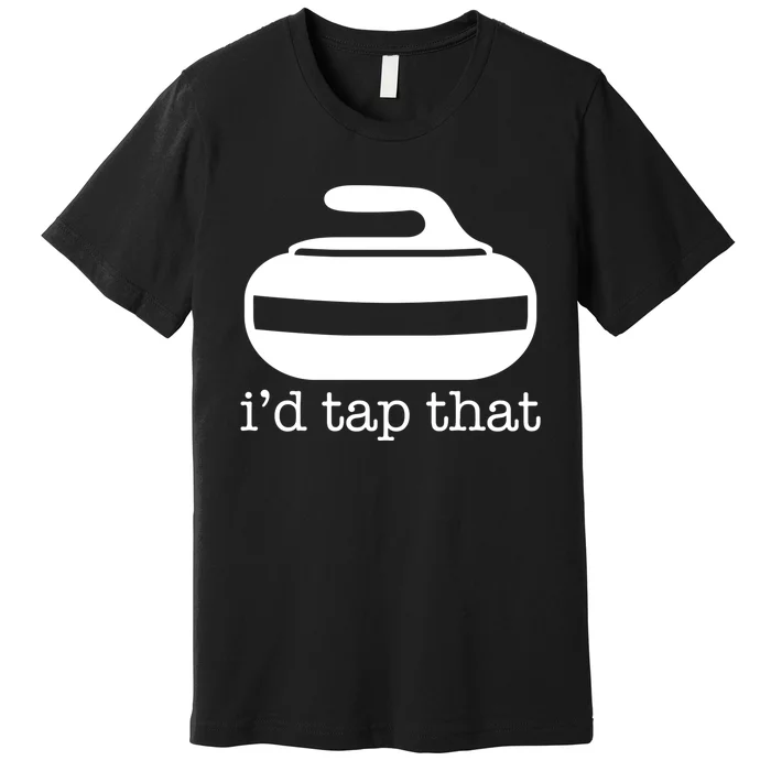 ID Tap That Funny Curling Sport Gift Premium T-Shirt