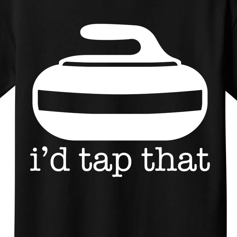 ID Tap That Funny Curling Sport Gift Kids T-Shirt