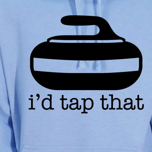 ID Tap That Funny Curling Sport Gift Unisex Surf Hoodie