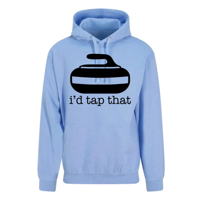 ID Tap That Funny Curling Sport Gift Unisex Surf Hoodie