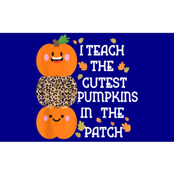 I Teach The Cutest Pumpkins In The Patch Leopard For Teacher Gift Bumper Sticker