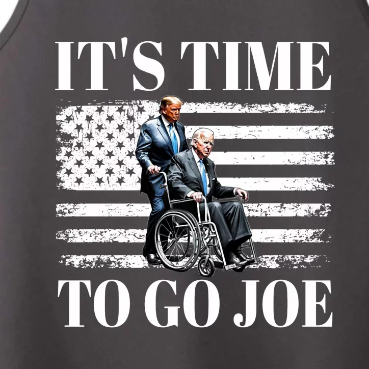 ItS Time To Go Joe Funny Republican Donald Trump 2024 Performance Tank