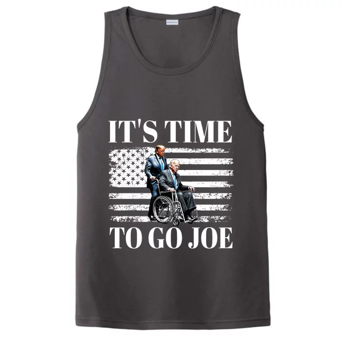 ItS Time To Go Joe Funny Republican Donald Trump 2024 Performance Tank