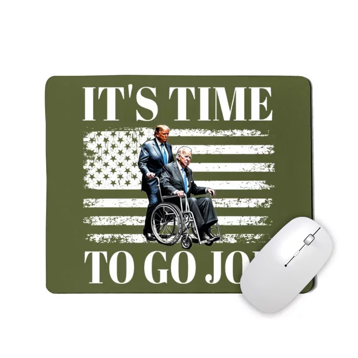 ItS Time To Go Joe Funny Republican Donald Trump 2024 Mousepad