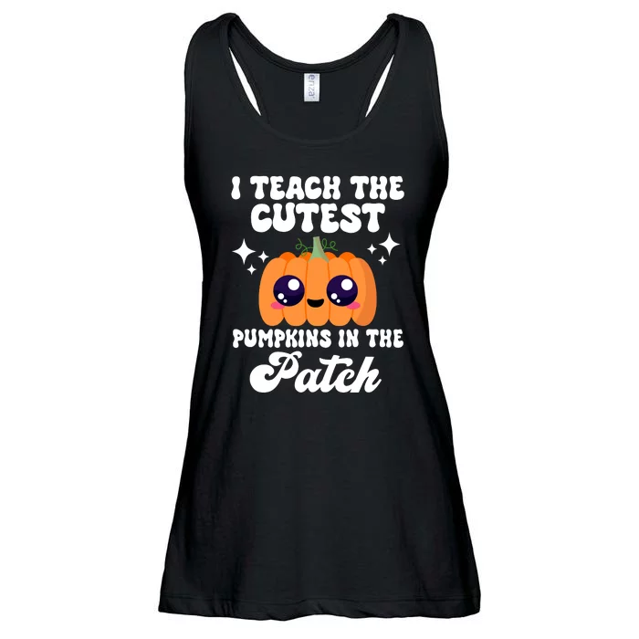 I Teach The Cutest Pumpkins In The Patch Teacher Gift Ladies Essential Flowy Tank