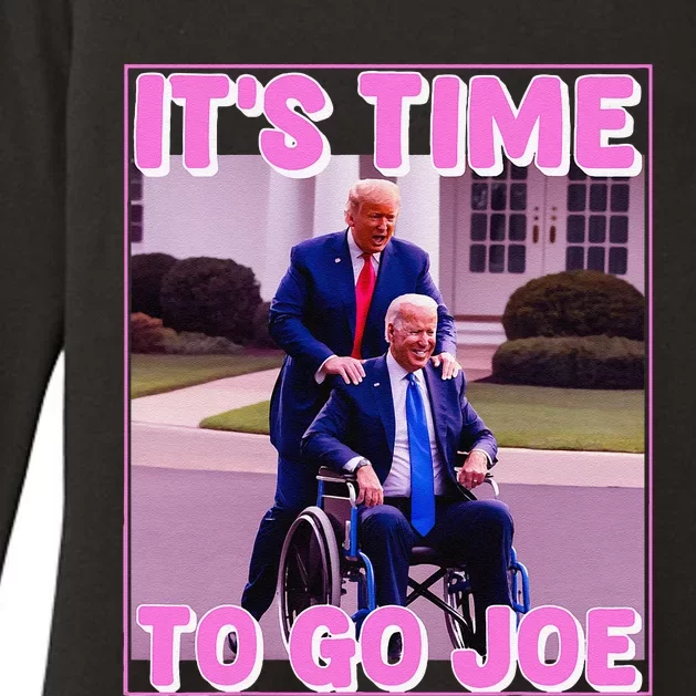 ItS Time To Go Joe Funny Donald Trump 2024 Womens CVC Long Sleeve Shirt