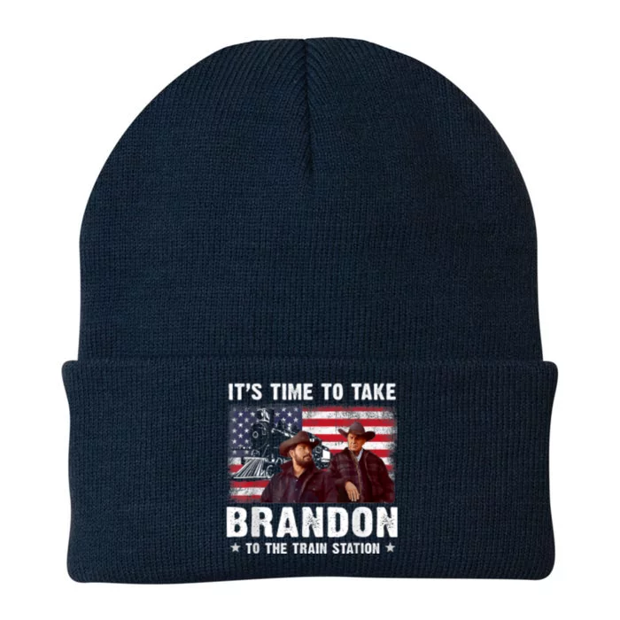 Its Time To Take Brandon To The Train Station Knit Cap Winter Beanie