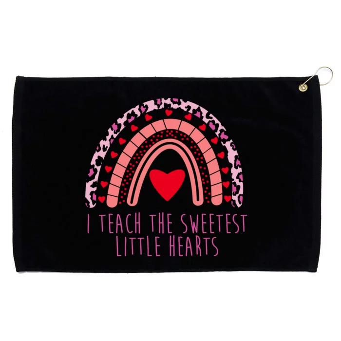 I Teach The Sweetest Little Hearts Grommeted Golf Towel