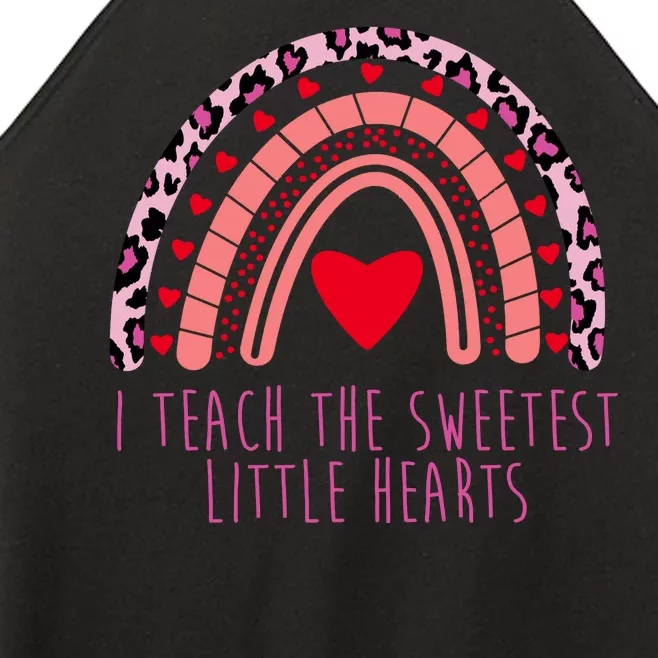 I Teach The Sweetest Little Hearts Women’s Perfect Tri Rocker Tank