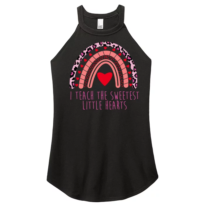 I Teach The Sweetest Little Hearts Women’s Perfect Tri Rocker Tank