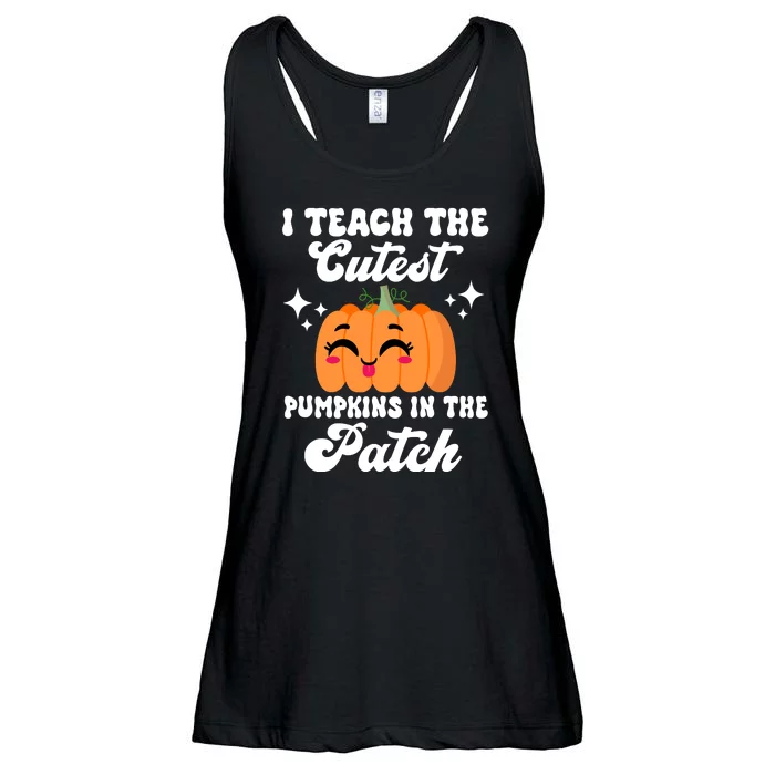 I Teach The Cutest Pumpkins In The Patch Teacher Gift Ladies Essential Flowy Tank