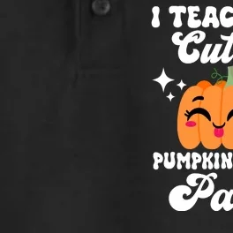 I Teach The Cutest Pumpkins In The Patch Teacher Gift Dry Zone Grid Performance Polo