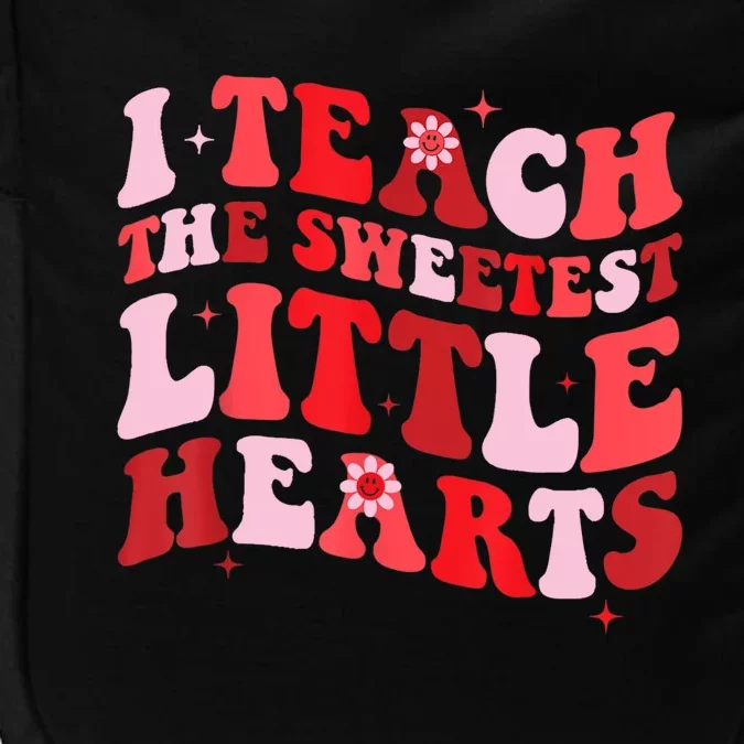 I Teach The Sweetest Hearts Groovy Teacher Valentines Day Impact Tech Backpack