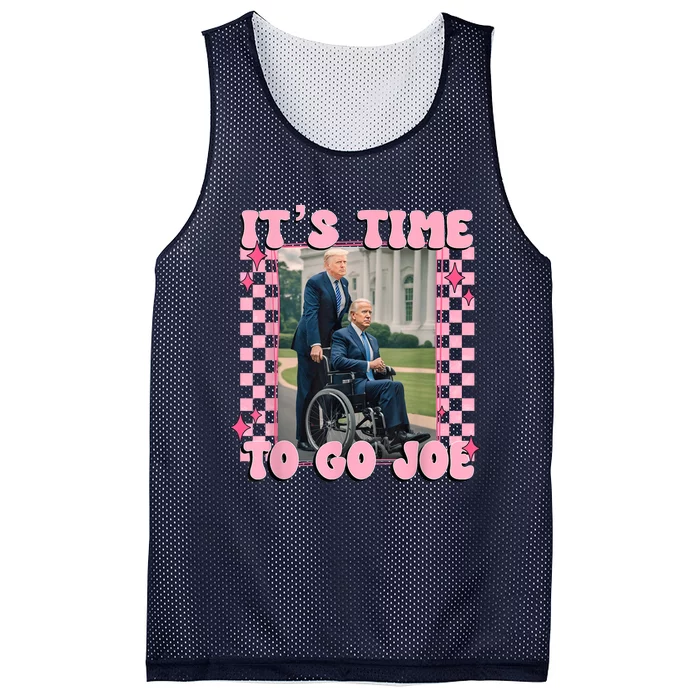 Its Time To Go Joe Funny Trump 2024 Mesh Reversible Basketball Jersey Tank