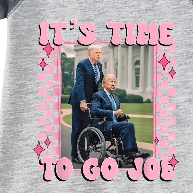 Its Time To Go Joe Funny Trump 2024 Infant Baby Jersey Bodysuit