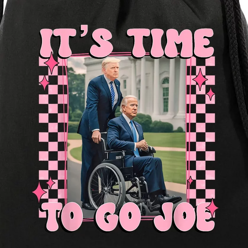 Its Time To Go Joefunny Trump 2024 Drawstring Bag