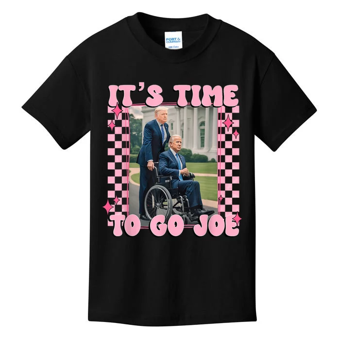 Its Time To Go Joefunny Trump 2024 Kids T-Shirt