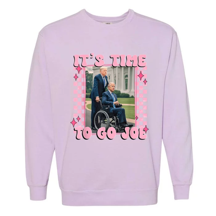 Its Time To Go Joefunny Trump 2024 Garment-Dyed Sweatshirt