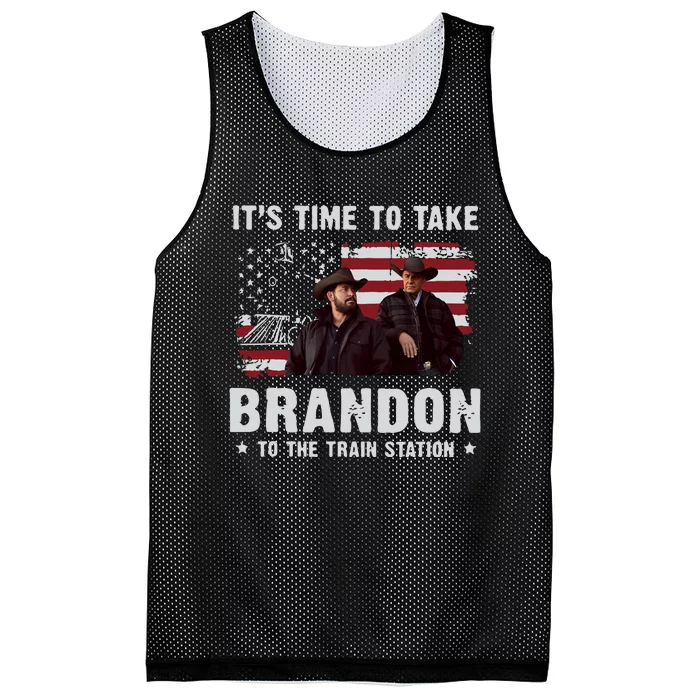 It’s Time To Take Brandon To The Train Station Mesh Reversible Basketball Jersey Tank