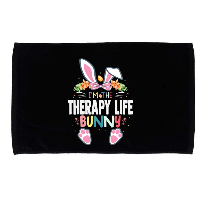 I'm The Therapy Life Bunny Easter Day Rabbit Matching Microfiber Hand Towel