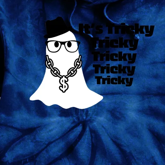 Its Tricky Tricky Tricky Ghost Boo Its Tricky Halloween Tie Dye Hoodie