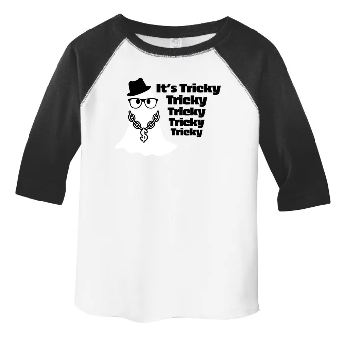 Its Tricky Tricky Tricky Ghost Boo Its Tricky Halloween Toddler Fine Jersey T-Shirt