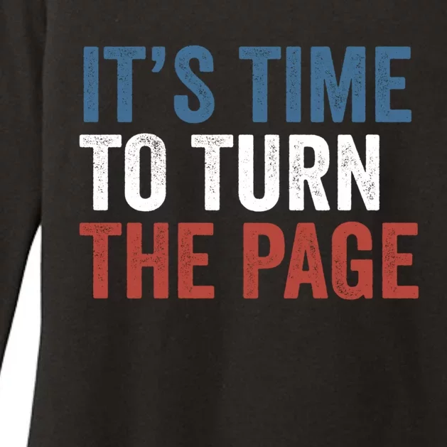 ItS Time To Turn The Page Kamala Harris 2024 Gift Womens CVC Long Sleeve Shirt