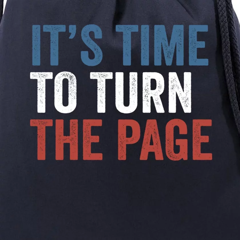 ItS Time To Turn The Page Kamala Harris 2024 Gift Drawstring Bag