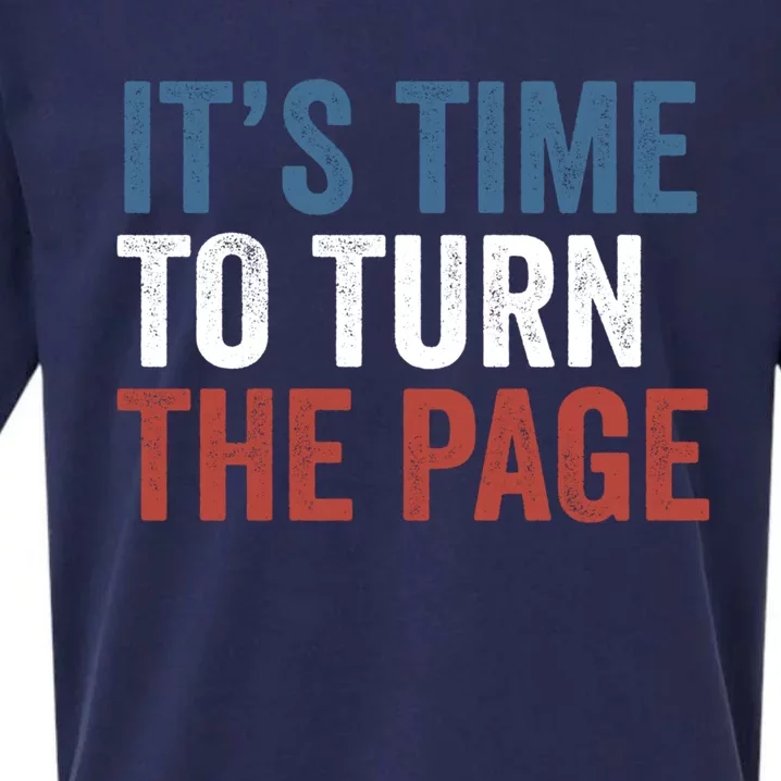 ItS Time To Turn The Page Kamala Harris 2024 Gift Sueded Cloud Jersey T-Shirt