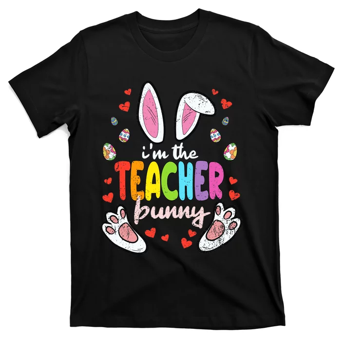 Im The Teacher Bunny Easter Egg Hunting T-Rex Spring T-Shirt