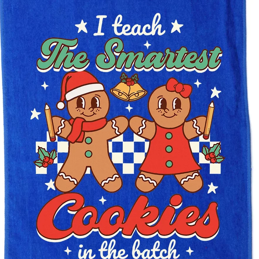 I Teach The Smartest Cookies In The Batch Teacher Christmas Platinum Collection Golf Towel