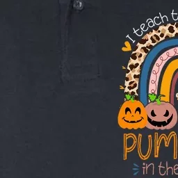 I Teach The Cutest Pumpkins In The Patch Teacher Halloween Softstyle Adult Sport Polo