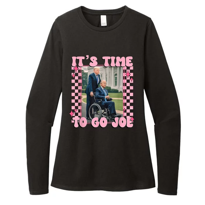 Its Time To Go Joe Funny Trump 2024 Womens CVC Long Sleeve Shirt