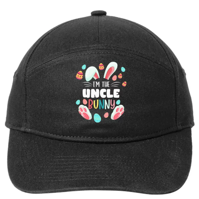 I'm The Uncle Bunny Matching Family Easter Party 7-Panel Snapback Hat