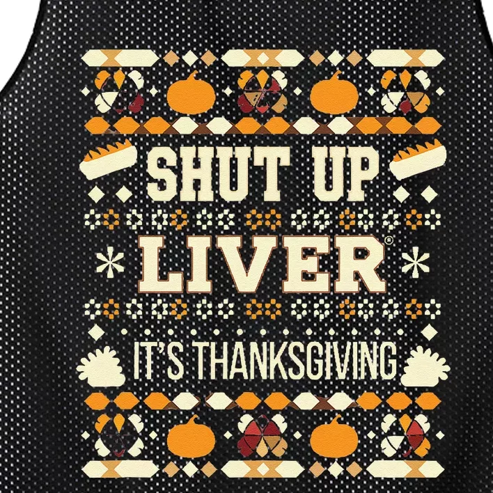 Its Thanksgiving Ugly Festive Celebration Mesh Reversible Basketball Jersey Tank