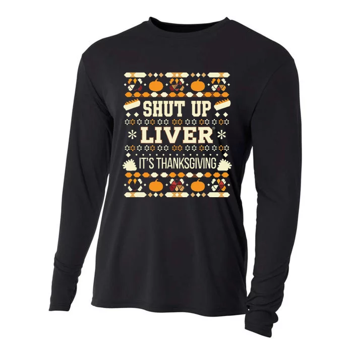 Its Thanksgiving Ugly Festive Celebration Cooling Performance Long Sleeve Crew