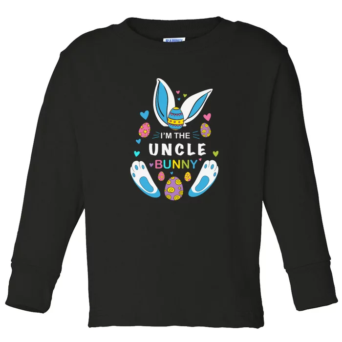 I’m The Uncle Bunny Matching Family Easter Day Gift Toddler Long Sleeve Shirt