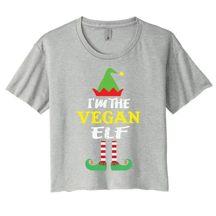 I'm The Vegan Matching Group Christmas Gift Women's Crop Top Tee