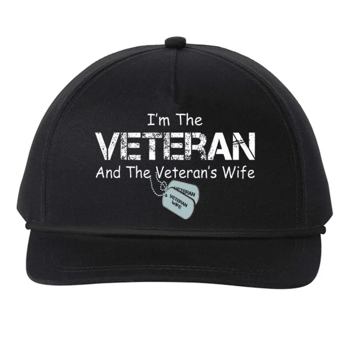 IM The Veteran And The VeteranS Wife Military Veterans Day Snapback Five-Panel Rope Hat