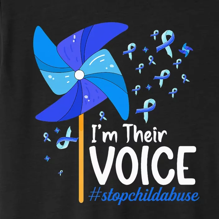 I'm Their Voice Pinwheel Child Abuse Prevention Awareness ChromaSoft Performance T-Shirt