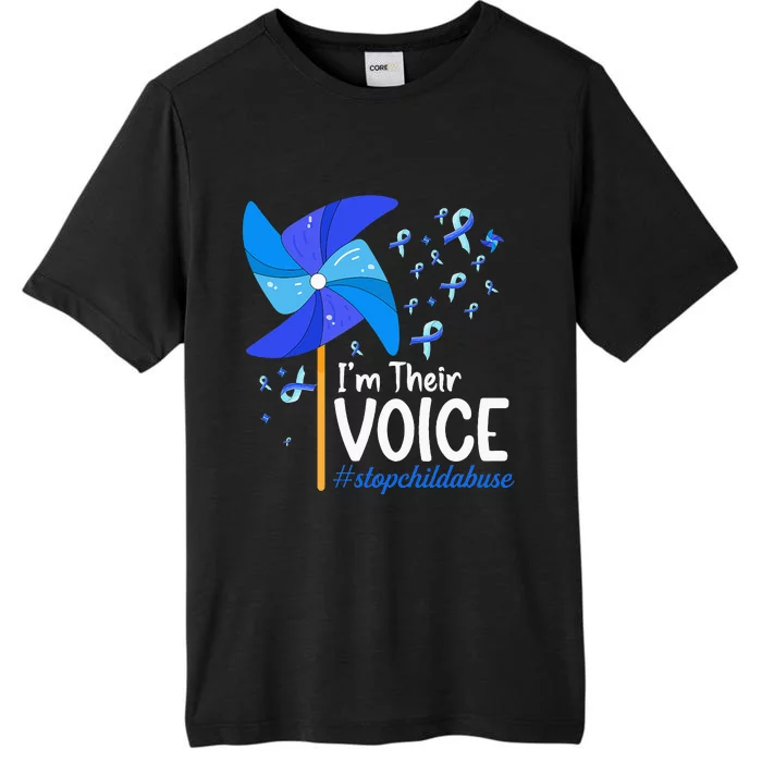 I'm Their Voice Pinwheel Child Abuse Prevention Awareness ChromaSoft Performance T-Shirt