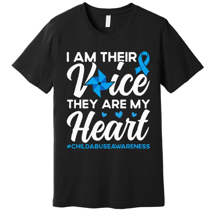 Im Their Voice Child Abuse Prevention Awareness Month Premium T-Shirt